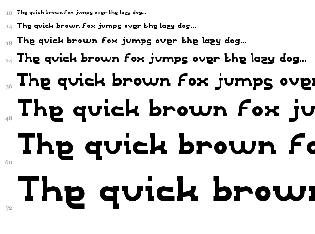 Right Power font waterfall